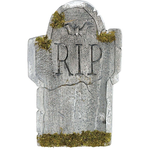 Halloween Mossy Bat Tombstone