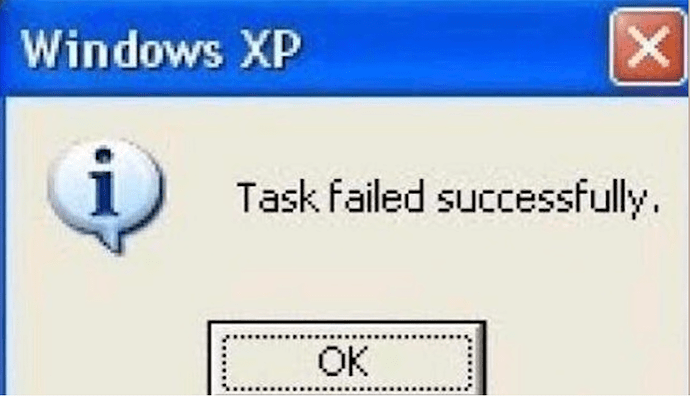 Successful failure