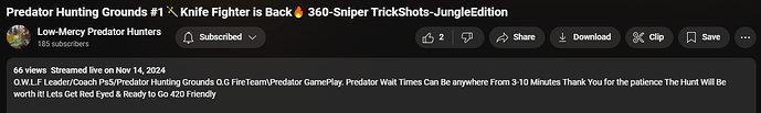 2024-12-21 10_22_01-Predator Hunting Grounds #1🗡️Knife Fighter is Back🔥 360-Sniper TrickShots-Jung