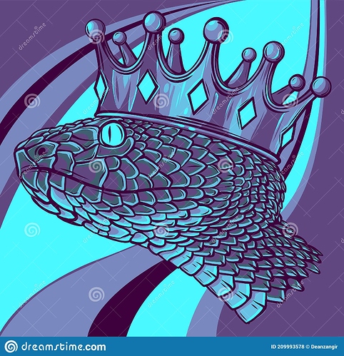 snake-crown-colored-background-design-vector-illustration-snake-crown-design-vector-illustration-209993578