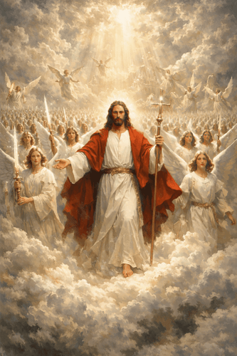 Heavenly army led by Christ (1)