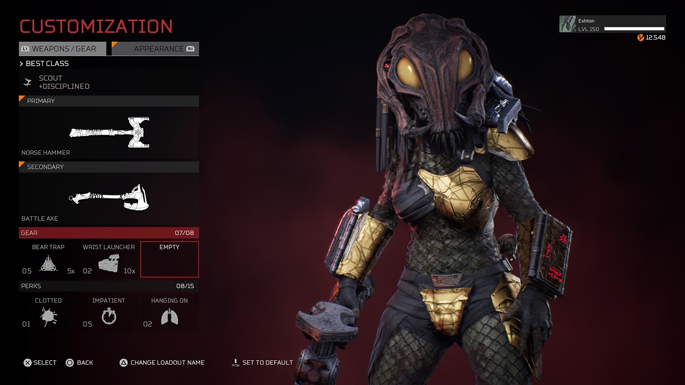 Best Predator build - General Discussion - Predator: Hunting Grounds