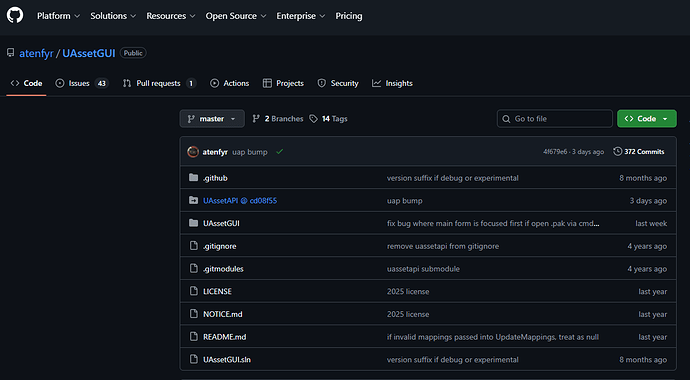 2026-01-30 04_14_14-GitHub - atenfyr_UAssetGUI_ A tool designed for low-level examination and modifi