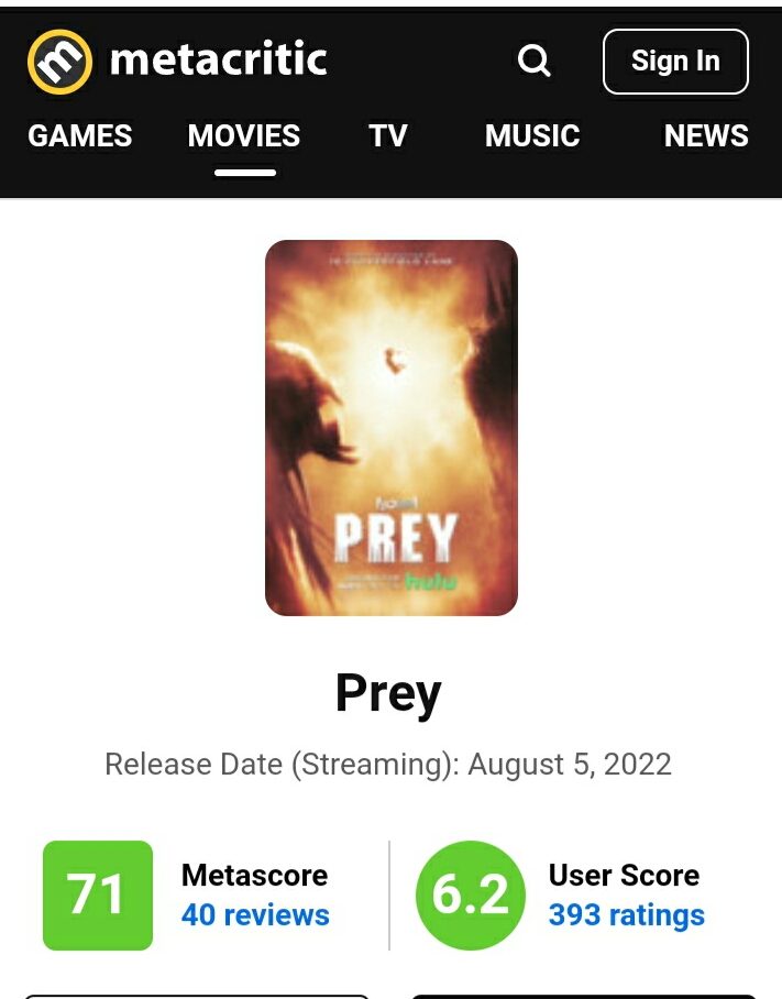 Prey - Metacritic