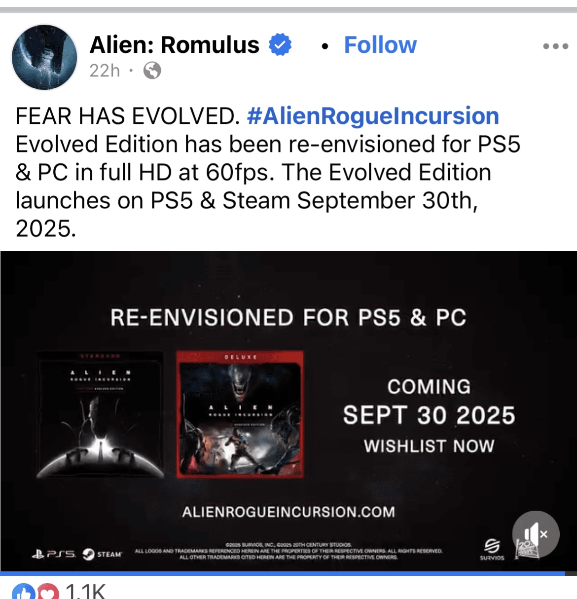 Alien: Rogue Incursion re release - General Discussion - Predator ...